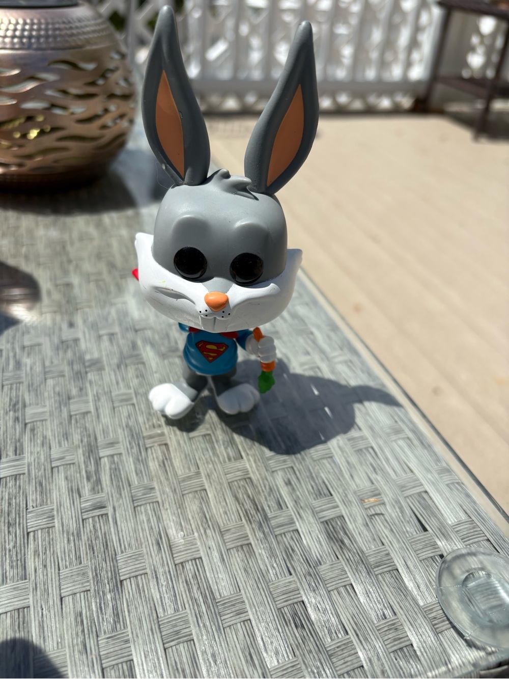 Funko Grey & White Superman Bunny Pop! Vinyl Figure No Box
